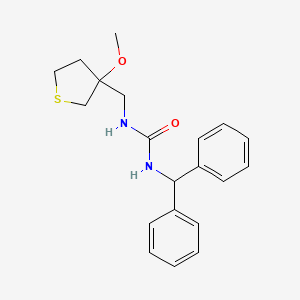 molecular formula C20H24N2O2S B2978578 1-苯甲基-3-((3-甲氧基四氢噻吩-3-基)甲基)脲 CAS No. 1448047-97-9