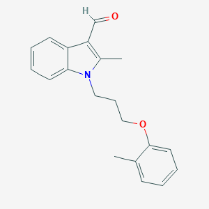 molecular formula C20H21NO2 B297858 2-methyl-1-[3-(2-methylphenoxy)propyl]-1H-indole-3-carbaldehyde 