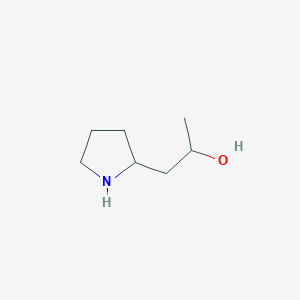 molecular formula C7H15NO B2978580 1-(Pyrrolidin-2-yl)propan-2-ol CAS No. 45715-51-3