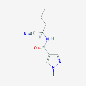 molecular formula C10H14N4O B2978595 N-(1-cyanobutyl)-1-methyl-1H-pyrazole-4-carboxamide CAS No. 1250568-92-3