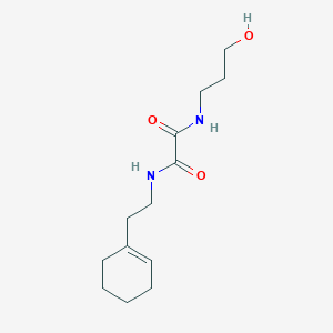 molecular formula C13H22N2O3 B2978604 N1-(2-(cyclohex-1-en-1-yl)ethyl)-N2-(3-hydroxypropyl)oxalamide CAS No. 1210255-42-7
