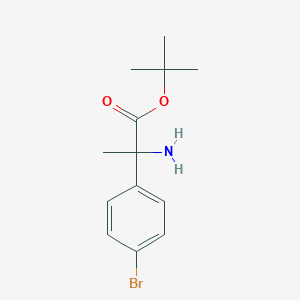 molecular formula C13H18BrNO2 B2978610 Tert-butyl 2-amino-2-(4-bromophenyl)propanoate CAS No. 2248340-04-5