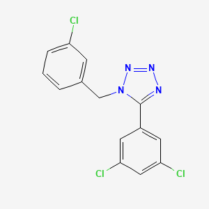 molecular formula C14H9Cl3N4 B2978622 1-(3-chlorobenzyl)-5-(3,5-dichlorophenyl)-1H-1,2,3,4-tetraazole CAS No. 303145-03-1