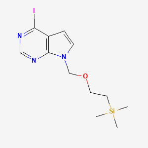 4-iodo-7-{[2-(trimethylsilyl)ethoxy]methyl}-7H-pyrrolo[2,3-d]pyrimidine
