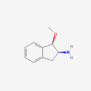 molecular formula C10H13NO B2978657 (1R,2S)-1-甲氧基-2,3-二氢-1H-茚-2-胺 CAS No. 737796-56-4