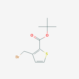 molecular formula C10H13BrO2S B2978680 Tert-butyl 3-(bromomethyl)thiophene-2-carboxylate CAS No. 252357-59-8