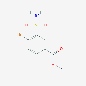 molecular formula C8H8BrNO4S B2978688 Methyl 4-bromo-3-sulfamoylbenzoate CAS No. 74451-73-3