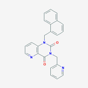 molecular formula C24H18N4O2 B2978689 1-(naphthalen-1-ylmethyl)-3-(pyridin-2-ylmethyl)pyrido[3,2-d]pyrimidine-2,4(1H,3H)-dione CAS No. 941901-65-1