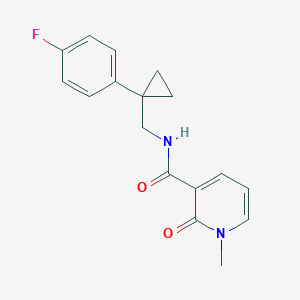 N-((1-(4-fluorophenyl)cyclopropyl)methyl)-1-methyl-2-oxo-1,2-dihydropyridine-3-carboxamide