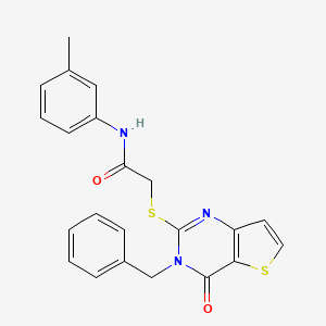 2-({3-benzyl-4-oxo-3H,4H-thieno[3,2-d]pyrimidin-2-yl}sulfanyl)-N-(3-methylphenyl)acetamide