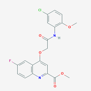 4-[3-(2,5-dimethyl-1H-pyrrol-1-yl)pyridin-2-yl]-N-(3-ethoxypropyl)benzamide