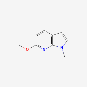 molecular formula C9H10N2O B2978743 6-Methoxy-1-methyl-pyrrolo[2,3-b]pyridine CAS No. 1872392-82-9