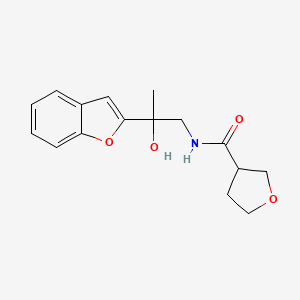 N-(2-(benzofuran-2-yl)-2-hydroxypropyl)tetrahydrofuran-3-carboxamide