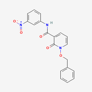 molecular formula C19H15N3O5 B2978765 1-(benzyloxy)-N-(3-nitrophenyl)-2-oxo-1,2-dihydropyridine-3-carboxamide CAS No. 852364-53-5