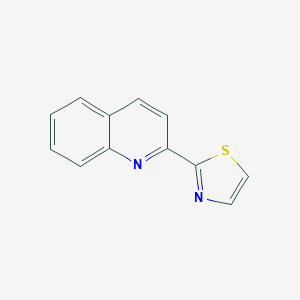 molecular formula C12H8N2S B2978776 2-(1,3-噻唑-2-基)喹啉 CAS No. 93472-35-6