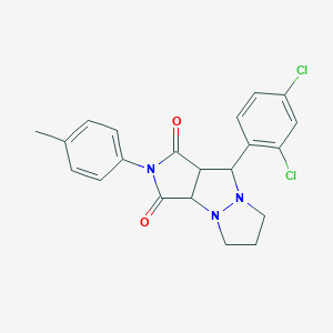 molecular formula C21H19Cl2N3O2 B297879 7-(2,4-Dichlorophenyl)-4-(4-methylphenyl)-1,4,8-triazatricyclo[6.3.0.02,6]undecane-3,5-dione 