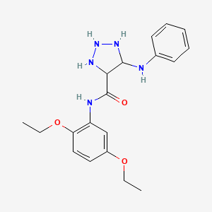 molecular formula C19H21N5O3 B2978806 N-(2,5-diethoxyphenyl)-5-(phenylamino)-1H-1,2,3-triazole-4-carboxamide CAS No. 1207050-53-0