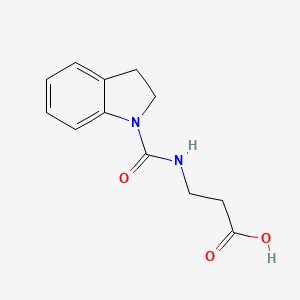 B2978824 N-(2,3-dihydro-1H-indol-1-ylcarbonyl)-beta-alanine CAS No. 929822-96-8