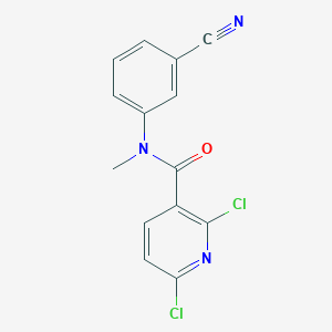 molecular formula C14H9Cl2N3O B2978826 2,6-dichloro-N-(3-cyanophenyl)-N-methylpyridine-3-carboxamide CAS No. 1375229-32-5