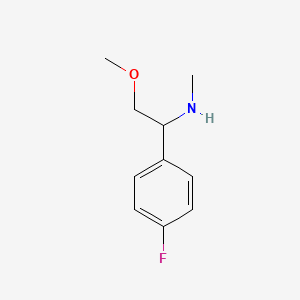 molecular formula C10H14FNO B2978847 1-(4-fluorophenyl)-2-methoxy-N-methylethanamine CAS No. 1248482-98-5