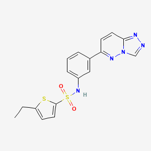 molecular formula C17H15N5O2S2 B2978855 5-ethyl-N-[3-([1,2,4]triazolo[4,3-b]pyridazin-6-yl)phenyl]thiophene-2-sulfonamide CAS No. 891124-31-5