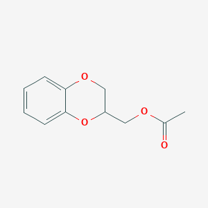 molecular formula C11H12O4 B2978866 2,3-Dihydro-1,4-benzodioxin-2-ylmethyl acetate CAS No. 64179-44-8