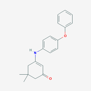 molecular formula C20H21NO2 B297887 5,5-Dimethyl-3-(4-phenoxyanilino)-2-cyclohexen-1-one 
