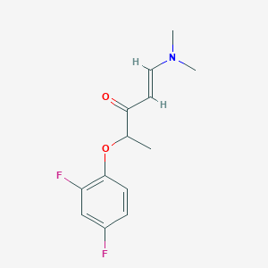 molecular formula C13H15F2NO2 B2978877 4-(2,4-二氟苯氧基)-1-(二甲氨基)-1-戊烯-3-酮 CAS No. 1164564-37-7