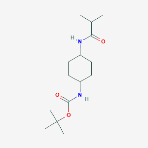 molecular formula C15H28N2O3 B2978879 tert-Butyl (1R*,4R*)-4-isobutyramidocyclohexylcarbamate CAS No. 1286275-29-3