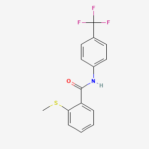 molecular formula C15H12F3NOS B2978890 2-(methylsulfanyl)-N-[4-(trifluoromethyl)phenyl]benzamide CAS No. 794574-47-3