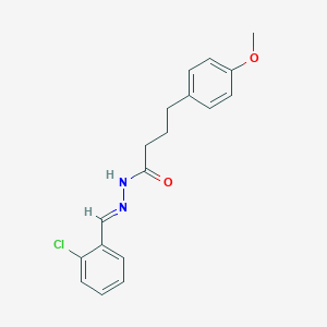 molecular formula C18H19ClN2O2 B297890 N'-[(E)-(2-chlorophenyl)methylidene]-4-(4-methoxyphenyl)butanehydrazide 