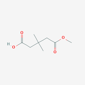 molecular formula C8H14O4 B2978931 5-甲氧基-3,3-二甲基-5-氧代戊酸 CAS No. 27151-66-2