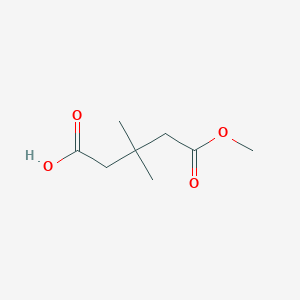 5-Methoxy-3,3-dimethyl-5-oxopentanoic acid