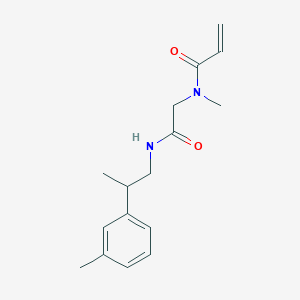 molecular formula C16H22N2O2 B2978934 N-Methyl-N-[2-[2-(3-methylphenyl)propylamino]-2-oxoethyl]prop-2-enamide CAS No. 2197741-19-6