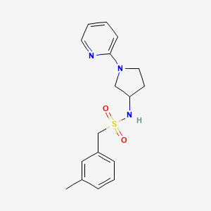 molecular formula C17H21N3O2S B2978942 N-(1-(吡啶-2-基)吡咯烷-3-基)-1-(间甲苯基)甲磺酰胺 CAS No. 1795301-44-8