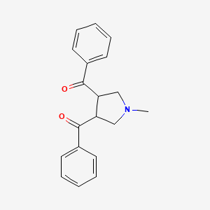 molecular formula C19H19NO2 B2978947 (4-苯甲酰-1-甲基-3-吡咯烷基)-苯甲甲酮 CAS No. 551921-53-0