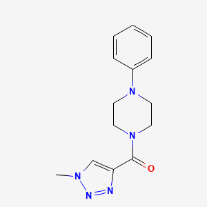 molecular formula C14H17N5O B2978956 (1-methyl-1H-1,2,3-triazol-4-yl)(4-phenylpiperazin-1-yl)methanone CAS No. 1234940-88-5