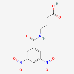 molecular formula C11H11N3O7 B2978961 4-[(3,5-二硝基苯甲酰)氨基]丁酸 CAS No. 102202-82-4