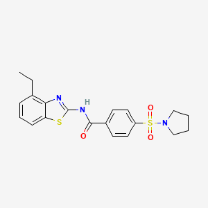 N-(4-ethylbenzo[d]thiazol-2-yl)-4-(pyrrolidin-1-ylsulfonyl)benzamide