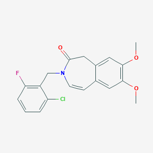 molecular formula C19H17ClFNO3 B2978984 3-(2-chloro-6-fluorobenzyl)-7,8-dimethoxy-1,3-dihydro-2H-3-benzazepin-2-one CAS No. 866135-96-8