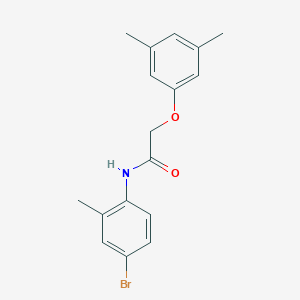 molecular formula C17H18BrNO2 B297901 N-(4-bromo-2-methylphenyl)-2-(3,5-dimethylphenoxy)acetamide 