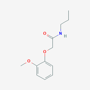 molecular formula C12H17NO3 B297902 2-(2-methoxyphenoxy)-N-propylacetamide 