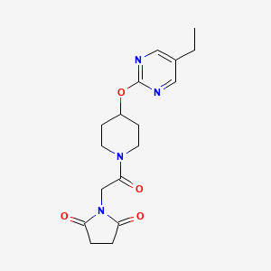 1-(2-{4-[(5-Ethylpyrimidin-2-yl)oxy]piperidin-1-yl}-2-oxoethyl)pyrrolidine-2,5-dione