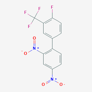 molecular formula C13H6F4N2O4 B2979046 4-(2,4-Dinitrophenyl)-1-fluoro-2-(trifluoromethyl)benzene CAS No. 2365418-96-6
