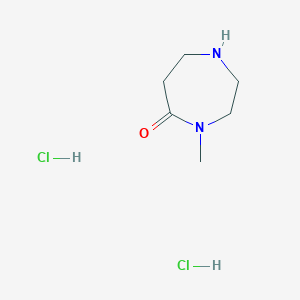 molecular formula C6H14Cl2N2O B2979048 4-Methyl-1,4-diazepan-5-one dihydrochloride CAS No. 1955530-16-1
