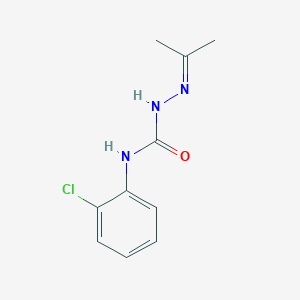 molecular formula C10H12ClN3O B2979094 1-(2-Chlorophenyl)-3-(propan-2-ylideneamino)urea CAS No. 92234-68-9