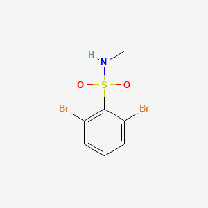 molecular formula C7H7Br2NO2S B2979121 2,6-Dibromo-N-methylbenzene-1-sulfonamide CAS No. 1864153-96-7