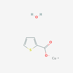 molecular formula C5H5CuO3S B2979128 Copper(I) thiophene-2-carboxylate hydrate CAS No. 1292766-17-6; 157385-08-5