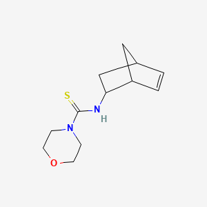 molecular formula C12H18N2OS B2979150 N4-bicyclo[2.2.1]hept-5-en-2-ylmorpholine-4-carbothioamide CAS No. 681258-33-3
