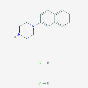 molecular formula C14H18Cl2N2 B2979187 1-Naphthalen-2-yl-piperazine dihydrochloride CAS No. 1189959-84-9; 57536-91-1